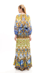 LONG RUFFLED SKIRT