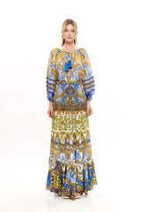 LONG RUFFLED SKIRT