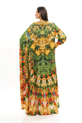 ASYMMETRICAL KAFTAN WITH CUFFS