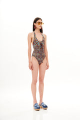 ONE PIECE SWIMSUIT WITH NECK DETAILS