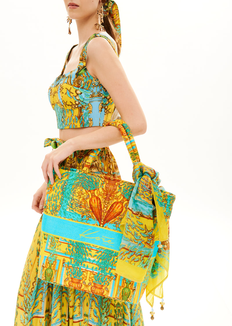 PRINTED BEACH BAG