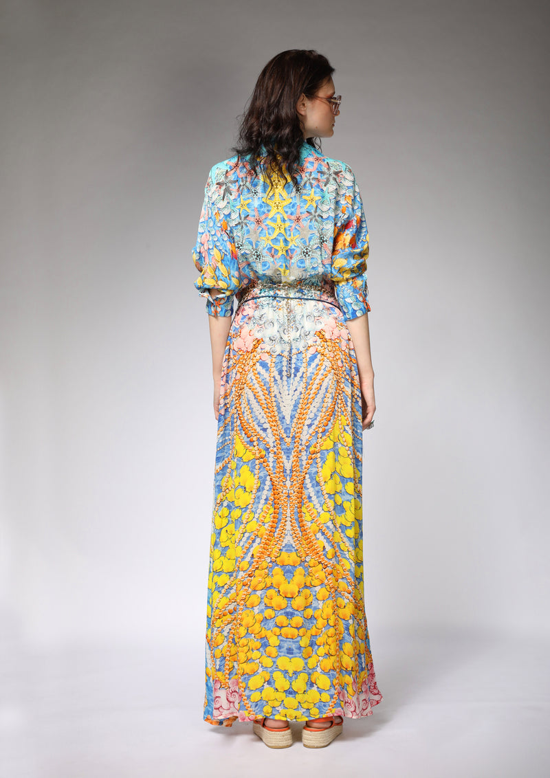 RUFFLE LONG CHEMISIER - korecollections