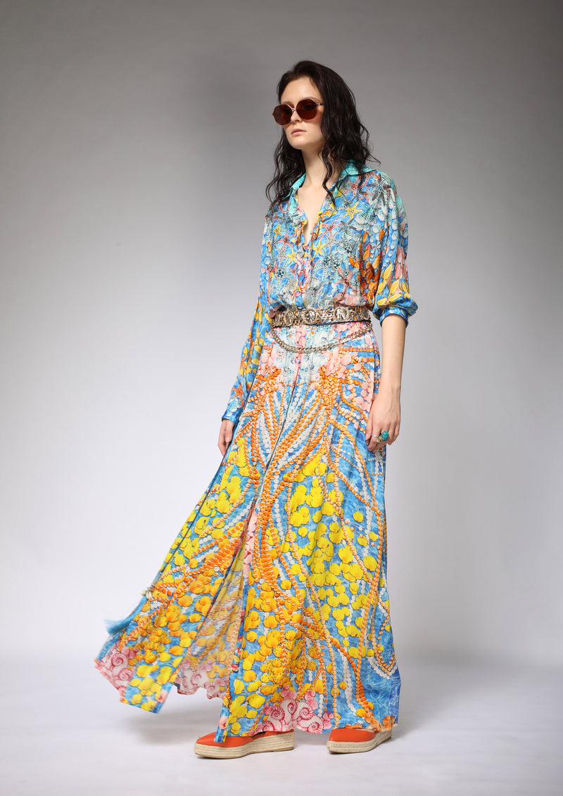 RUFFLE LONG CHEMISIER - korecollections