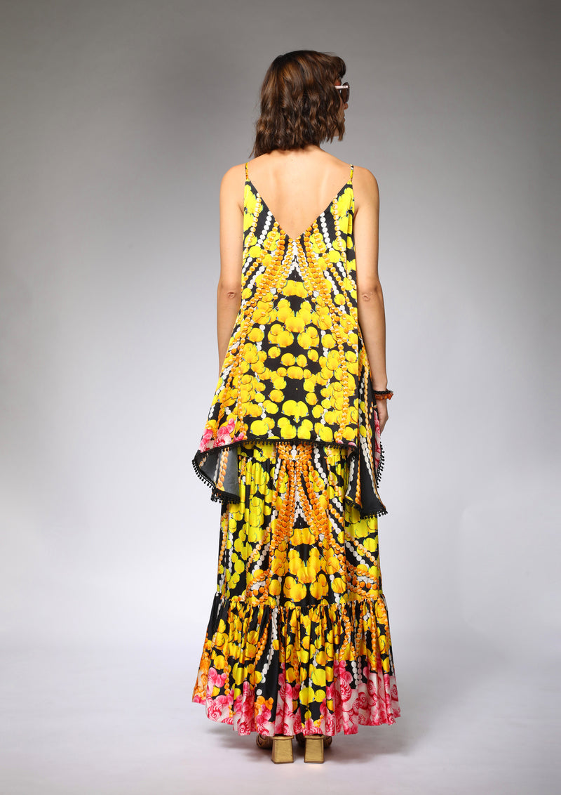 LONG SKIRT WITH RUFFLES - korecollections
