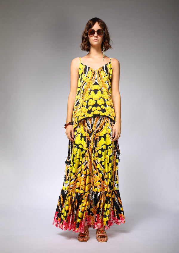 LONG SKIRT WITH RUFFLES - korecollections