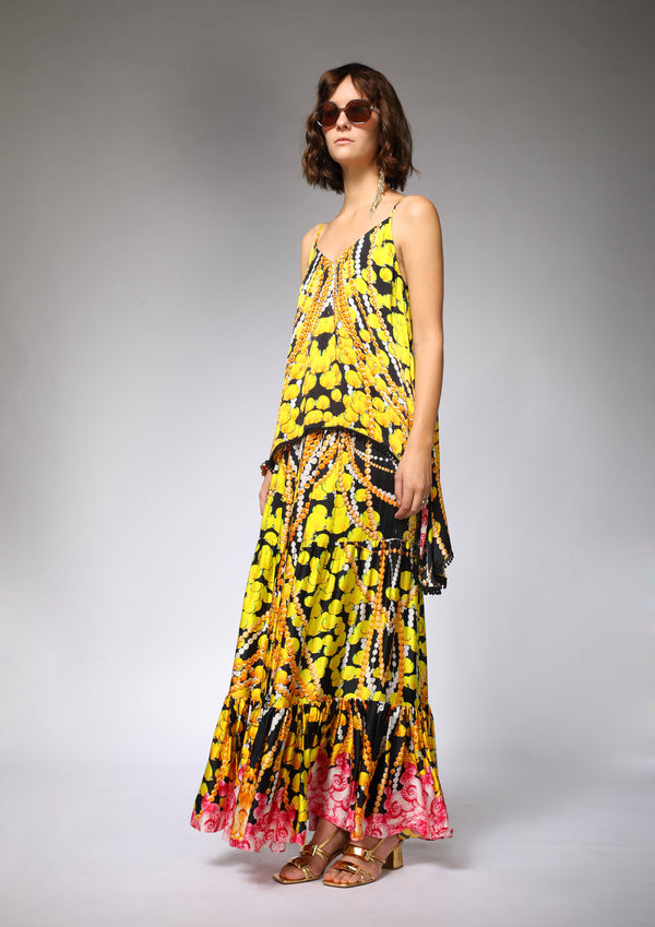 LONG SKIRT WITH RUFFLES - korecollections