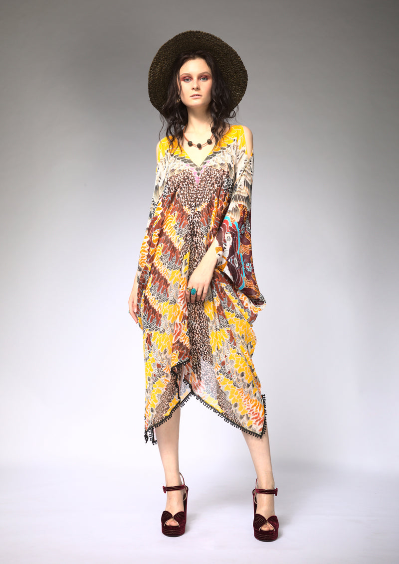 SQUARE MIDI KAFTAN - korecollections