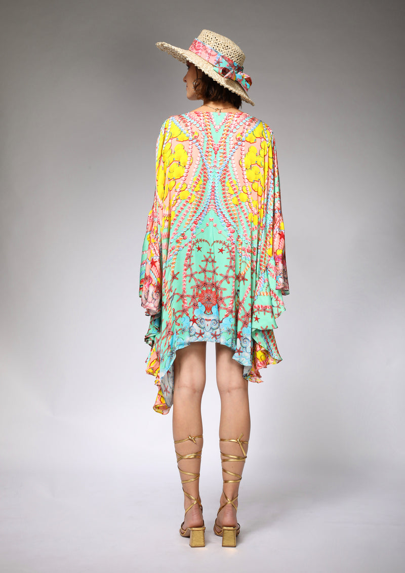 RUFFLED LONG KAFTAN - korecollections